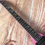 Custom Electric Guitar 2020 New Vibrato System Pink and Metallic Silver Customizable Logo Shape