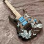Custom Maple Fingerboard Iban Electric Guitar in Black Color