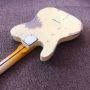 Custom Shop 6 Strings Maple Fingerboard Relic Electric Guitar in Cream Color