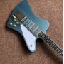Custom Shop Electric Guitar with Long Verson Maestro Vibrola Ebony Fingerboard in Blue