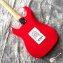 Custom Electric Guitar with Red White and Flower Body Silver Hardware