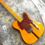 Custom TL Electric Guitar in Clear Yellow with White Hardware
