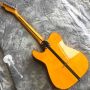 Custom TL Electric Guitar in Clear Yellow with White Hardware