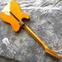 Custom TL Electric Guitar in Clear Yellow with White Hardware