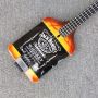 Custom Shop 4 Strings Jack Electric Guitar Ebony Fretboard Bottle Body Electric Bass Guitar in Black Hardware