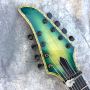 Blue Corrugated Top 8 Strings Custom Electric Guitar Black Hardware Logo Color Customizable