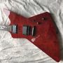 Custom Electric Guitar Wine Red Rosewood Top Covered Black Hardware Can be Customized Logo