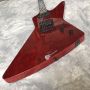Custom Electric Guitar Wine Red Rosewood Top Covered Black Hardware Can be Customized Logo
