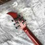 Custom Electric Guitar Brown Fingerboard Flame Mosaic Black Hardware Customizable Logo
