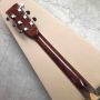 2020 New Real Abalone Aaaa All Solid Spruce Round Body Maple Binding Acoustic Guitar