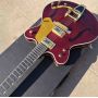 Red Wine Electric Guitar with Gold Hardware