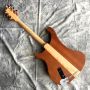 Custom Electric Guitar New Matte Brown Laser Engraving Any Shape and Color Can be Made