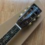 Custom 00045 All Solid KOA Wood Full Abalone Binding Ebony Fingerboard Mahogany Neck Acoustic Guitar