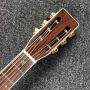 Custom Solid Spruce Top Rosewood Back Side OOO Body Acoustic Electric Guitar with Preamp 301