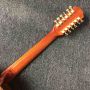 Custom 12 Strings All KOA Wood Round Body Rosewood Fingerboard Acoustic Guitar with Armrest