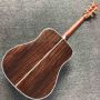 Custom Solid Top Rosewood Back Side Life Tree Inlay Acoustic Guitar