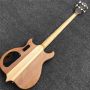 Burst Maple Top 4 Strings Neck Through Body Ebony Fingerboard Bass Guitar  