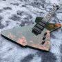 Custom Water Transfer Flamed Pattern Cover Electric Guitar for Ibanez