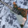 Custom Water Transfer Flamed Pattern Cover Electric Guitar for Ibanez