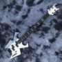 Custom Neck Through Body Ebony Fingerboard 4 Strings Crack Mirror Electric Bass Guitar Accept Customized Guitar Bass Project