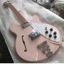 Ricken 330 Basswood Pink Body and Neck Rosewood Fingerboard 12 String Electric Guitar