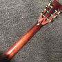 Custom 39 Inch OOO Body Real Abalone Big Vase Ebony Fingerboard Electric Acoustic Guitar