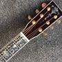 Custom Solid KOA Wood 41 Inch Real Abalone Cutaway Ebony Fingerboard Acoustic Electric Guitar