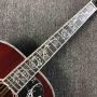 Custom AA All Solid KOA Wood 43 Inch Design Jumbo Body Acoustic Guitar Abalone Binding with Logo on Headstock is OK