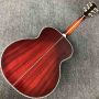 Custom AA All Solid KOA Wood 43 Inch Design Jumbo Body Acoustic Guitar Abalone Binding with Logo on Headstock is OK