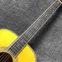 Custom Solid Spruce Top Rosewood Back Side Ebony Fingerboard Real Abalone Binding OM Body 42s Acoustic Guitar