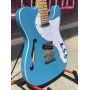 Custom Semi-Hollow Grand Thinline Super Series 2023 Aqua Blue Tele Electric Guitar