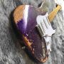 Custom Aged Strat Electric Guitar in Purple