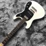 Custom Guitar The Ventures White Color Mosrite Logo Reversed Body 6 Strings Electric Guitar