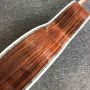 Custom OOO Style 39 Inch 44mm Nut Wide Solid Wood Acoustic Electric Guitar with Electronic EQ