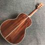 Custom OOO Style 39 Inch 44mm Nut Wide Solid Wood Acoustic Electric Guitar with Electronic EQ