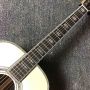 Custom OM45 Style Europe Spruce Top Rosewood Back Side All Abalone Binding Ebony Fingerboard Acoustic Guitar with Classic Guitar Headstock Shape