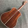 Custom Grand Solid Spruce Wood Top Yellow Top Ebony Fingerboard All Abalone Binding Acoustic Electric Guitar Accept Customized Logo on Headstock