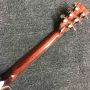 Custom Grand Solid Spruce Wood Top Yellow Top Ebony Fingerboard All Abalone Binding Acoustic Electric Guitar Accept Customized Logo on Headstock
