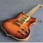Custom Quilted Maple Top Shell Mosaic Electric Guitar