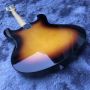 1966 Ventures Mosrite Zero Fret Jrm Johnny Ramone Sunburst Electric Guitar Tremolo Tailpiece Dual Black P-90 Pickups Cream Pickguard