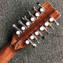 Custom Grand Solid Spruce Top 12 Strings Rosewood Back Side 45 D Style Body Acoustic Electric Guitar