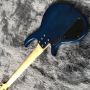 Custom 6 String Electric Bass Guitar with EMSs Pickup in Purple Gold Hardware