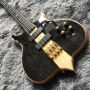 Custom Ebony Fingerboard 4 Strings Bass Burst Maple Top 9V Active Pickup Electric Bass Guitar