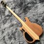 Custom Ebony Fingerboard 4 Strings Bass Burst Maple Top 9V Active Pickup Electric Bass Guitar