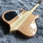 Custom Ebony Fingerboard 4 Strings Bass Burst Maple Top 9V Active Pickup Electric Bass Guitar
