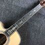 Custom Solid Spruce Top KOA Back Side Cutaway Left Handed Acoustic Guitar with Customized Pickguard