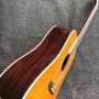 Custom Solid Spruce Top 41 Inch D Type 35s Series Acoustic Electric Guitar in Yellow Painting