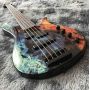 Custom Blue and Red Flamed Maple Top Rosewood Fingerboard Mahogany Back Side Electric Guitar Accept Modified Project
