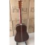 Custom D-45AS All Solid Wood One Piece Mahogany Neck Acoustic Electric Guitar in Sunburst