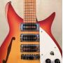 Custom F Hole Ricken 325 Electric Guitar in Cherry Red Body Kinds Color 